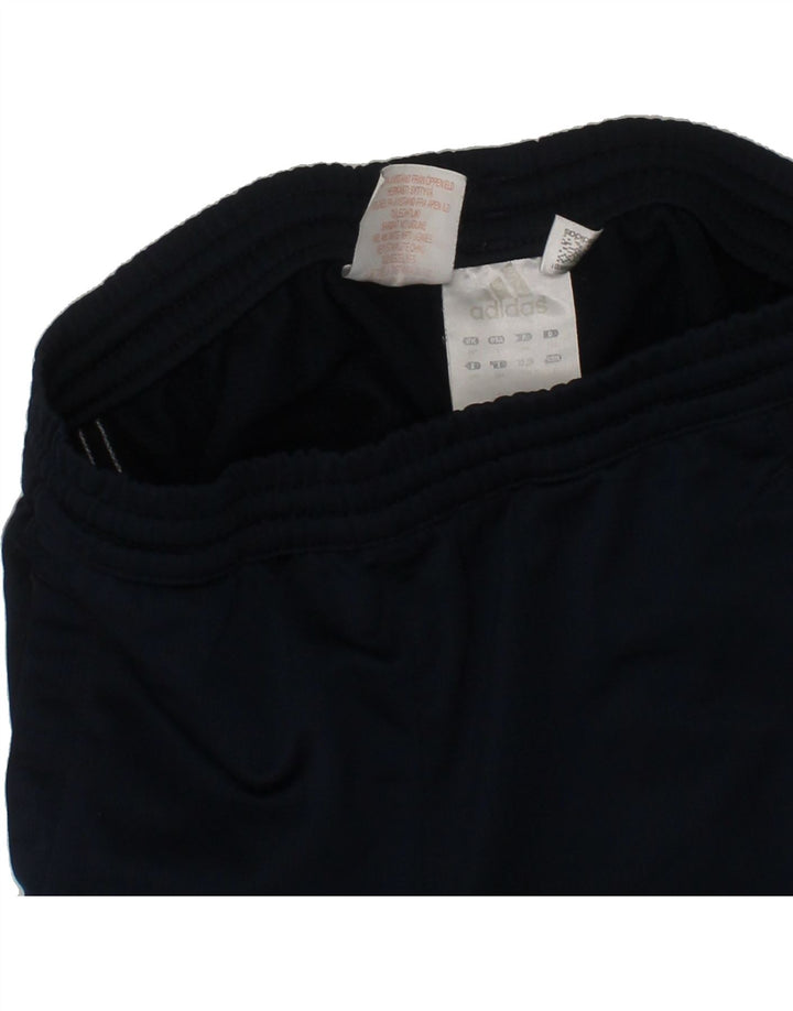 ADIDAS Boys Sport Shorts 9-10 Years  Navy Blue Polyester Vintage Adidas and Second-Hand Adidas from Messina Hembry 