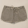 J. CREW Womens Hot Pants Small W27  White Striped Linen Nautical Vintage J. Crew and Second-Hand J. Crew from Messina Hembry 