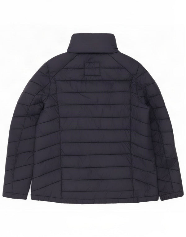 Fat Face Wattierte Damenjacke mit Kapuze UK 18 XL Marineblaues Nylon