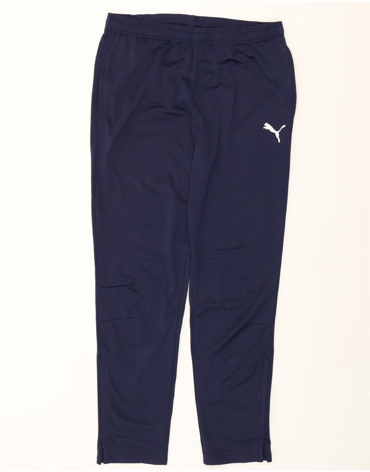 PUMA træningsdragt bukser til mænd XL marineblå polyester