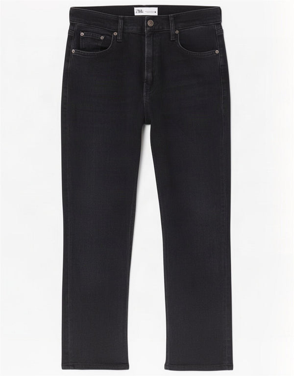 Zara Jeans rectos para mujer EU 40 Medium W30 L26 Azul marino