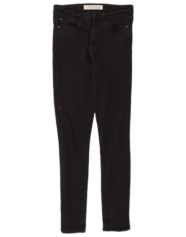 Gap Womens High Rise Super Skinny Jeans W28 L28 Black Cotton