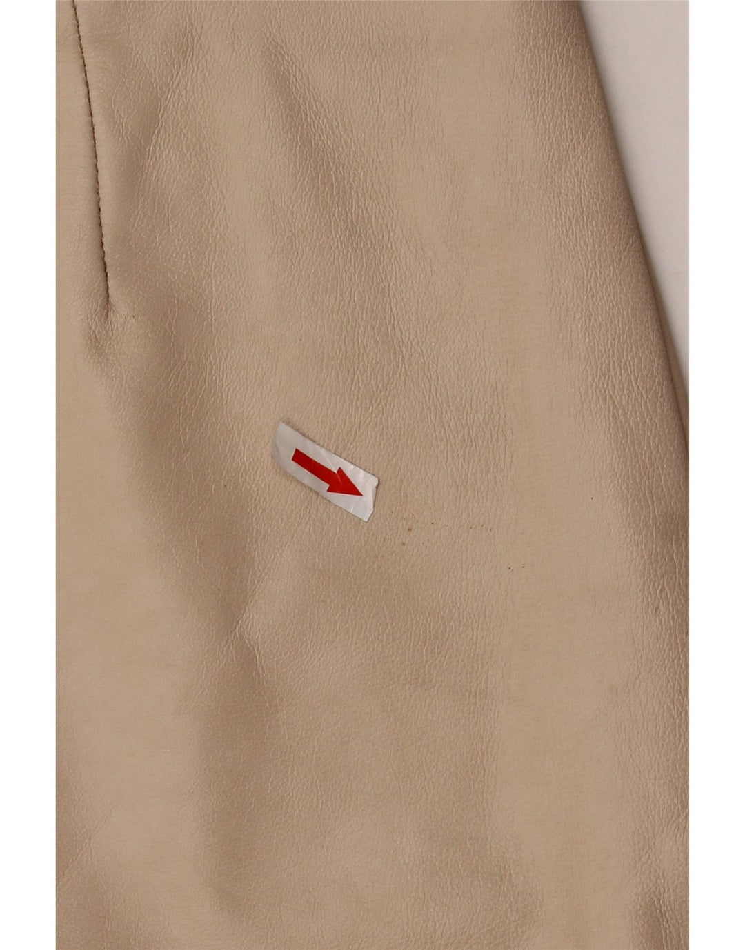 Vintage Damen Lederrock W30 Mittelbeige