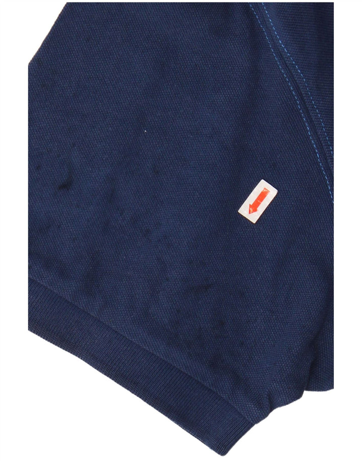 MARLBORO CLASSICS Mens Polo Shirt 2XL Navy Blue Cotton