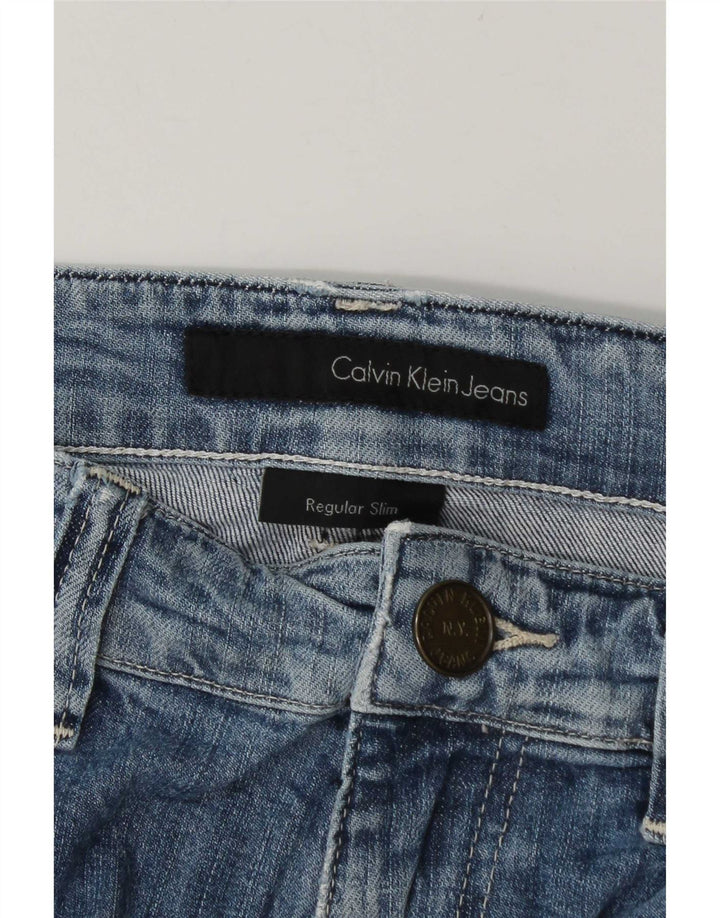 Calvin Klein Mens Slim Jeans W34 L34 Blue