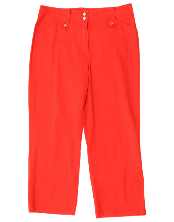Pantaloni corti dritti da donna Roxy EU 40 Medium W30 L23 Cotone rosso
