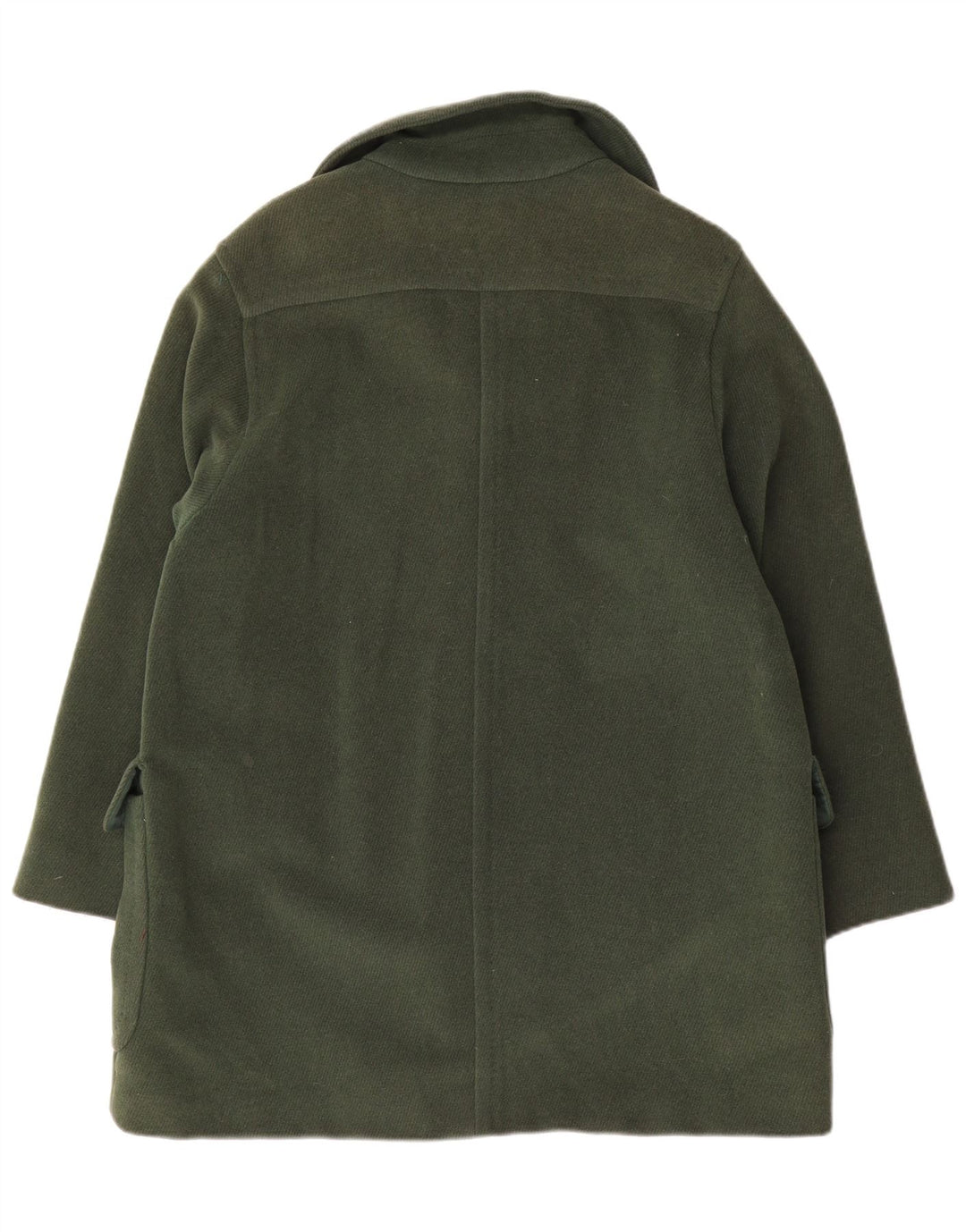 Max Mara Dame Oversized Overfrakke UK 10 Lille Grøn Uld