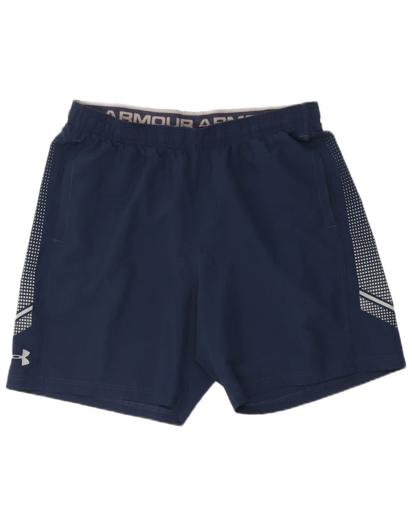 Pantaloni scurți sport Under Armour pentru bărbați Heat Gear XL bleumarin