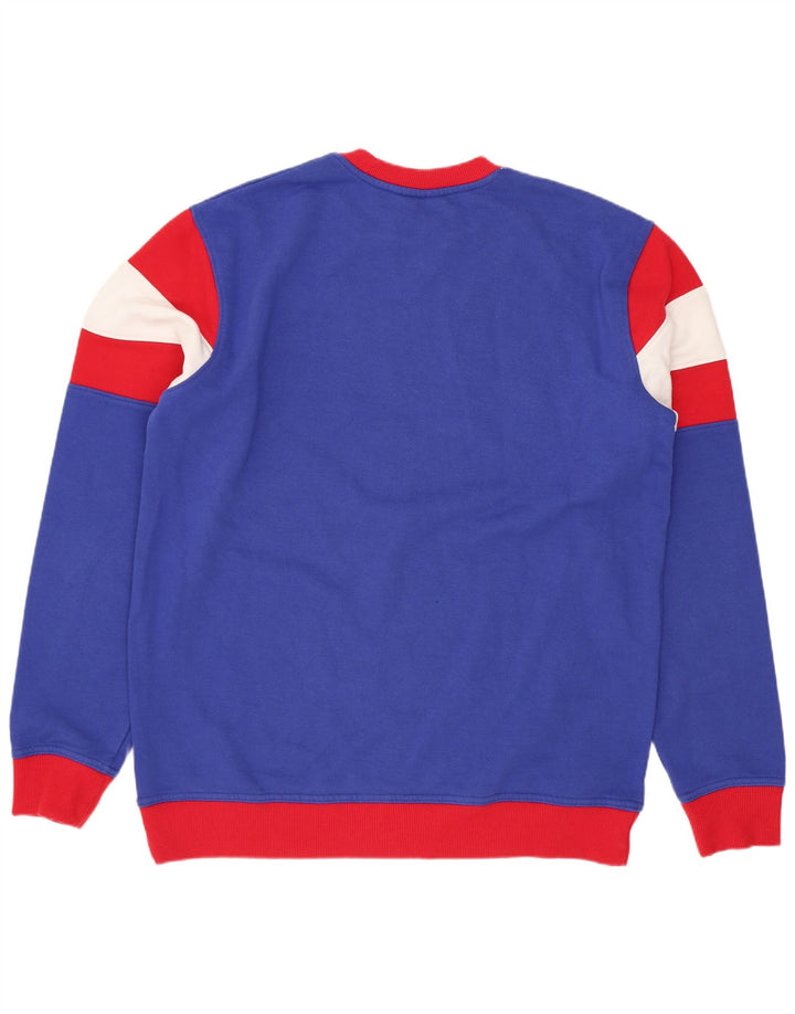 Champion Mens Kansas Graphic Sweatshirt Jumper Large Blue Colourblock
