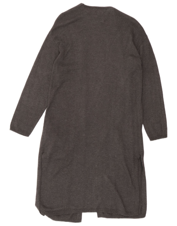 Zara Longline-Cardigan für Mädchen, 9–10 Jahre, graue Viskose