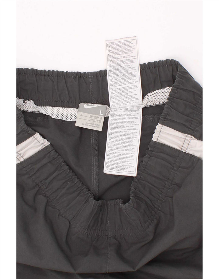 Nike Pantalones cortos deportivos para niños 12-13 años Grande Gris Colorblock Poliéster
