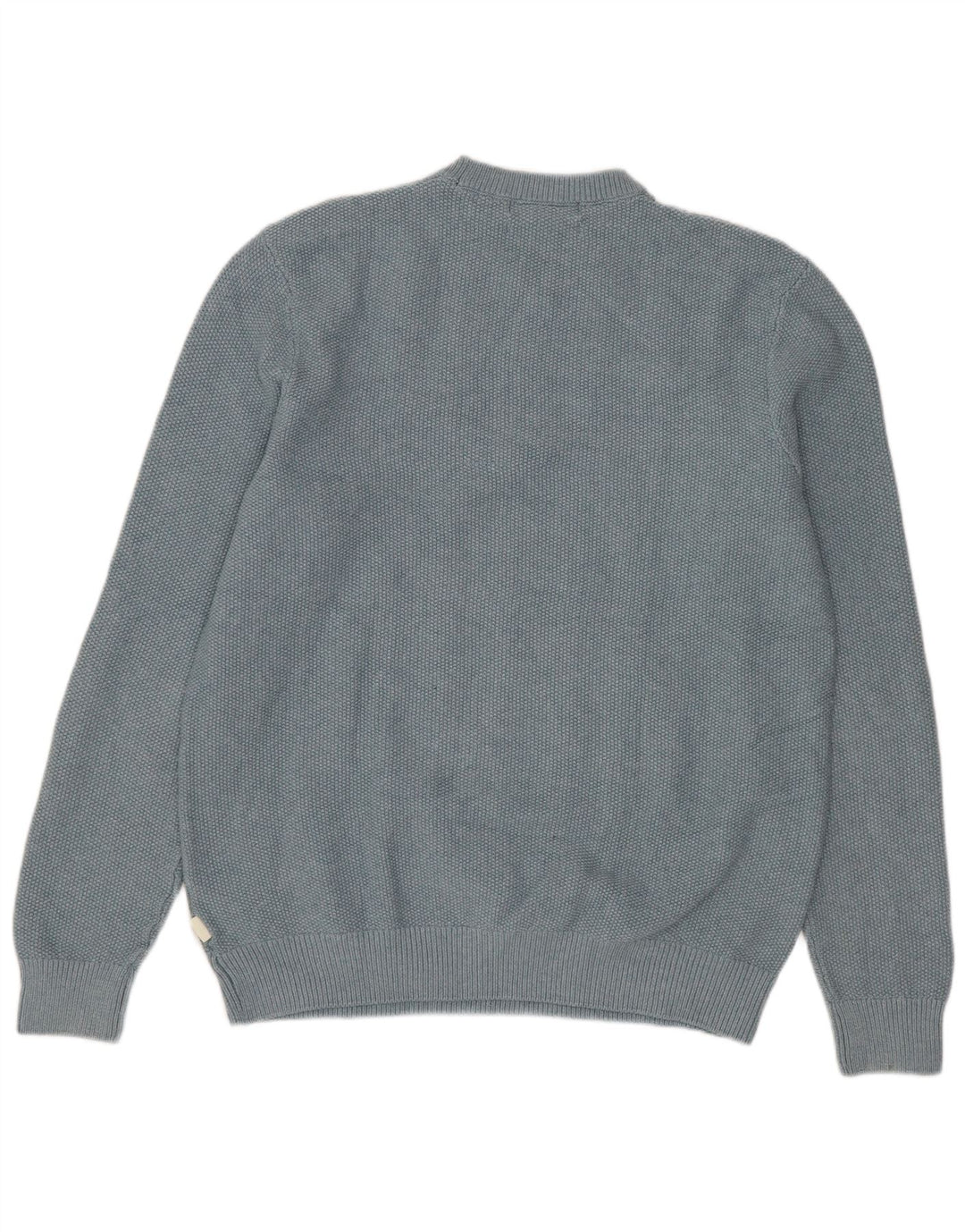 Marks & Spencer Mens Crew Neck Jumper Sweater Medium Blue Polyester