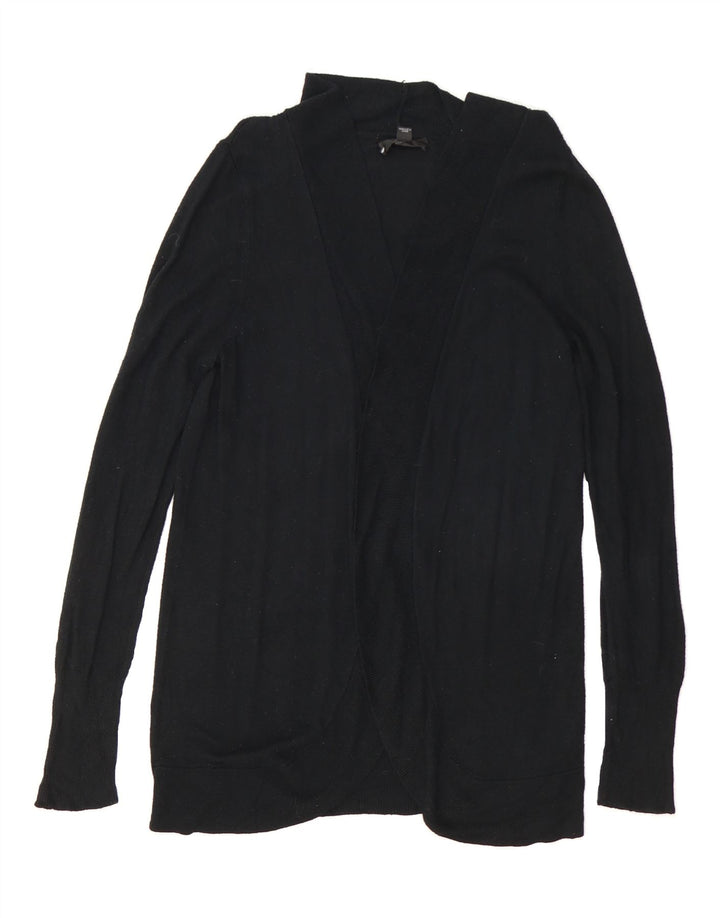 MOSSIMO Womens Open Cardigan Sweater UK 14 Large Black Nylon Vintage Mossimo and Second-Hand Mossimo from Messina Hembry 