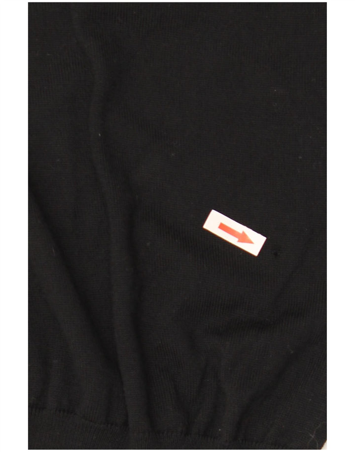 Hugo Boss Herre Roll Neck Jumper Sweater 2XL Sort Uld