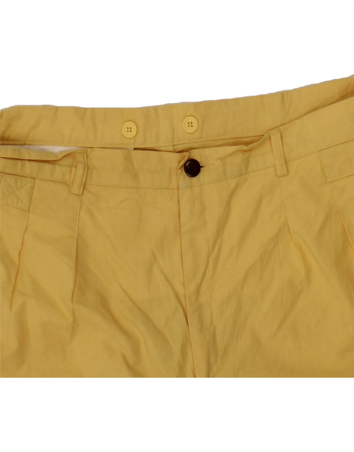 VINTAGE Womens Casual Shorts W36 XL Yellow Vintage Vintage and Second-Hand Vintage from Messina Hembry 
