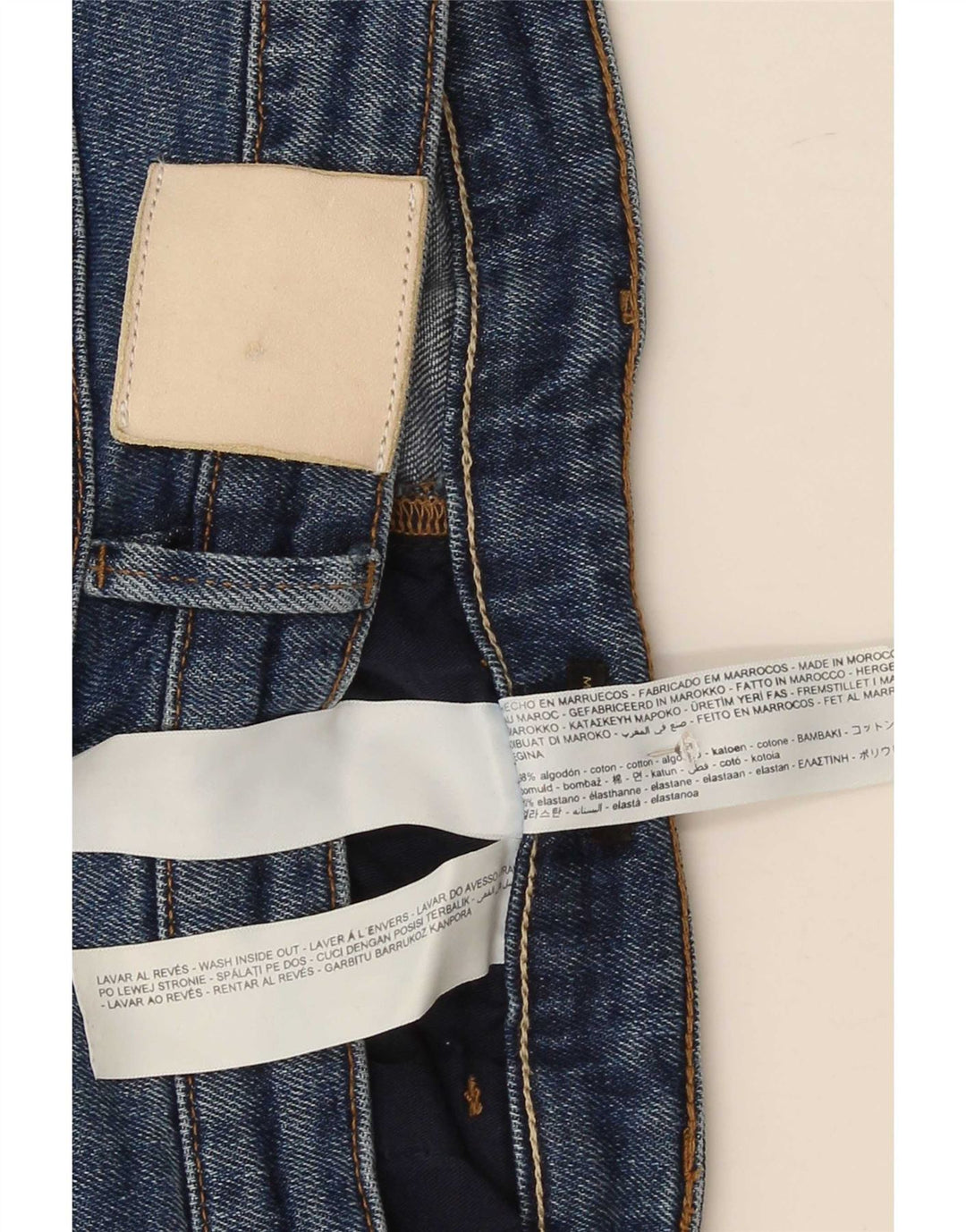 Massimo Dutti Womens High Rise Cropped Jeans EU 40 Medium W30 L27 Blå