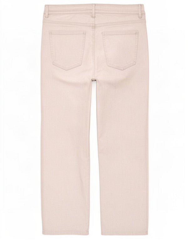 Marks & Spencer Womens Cropped Trousers UK 12 Medium W30 L24 Silver