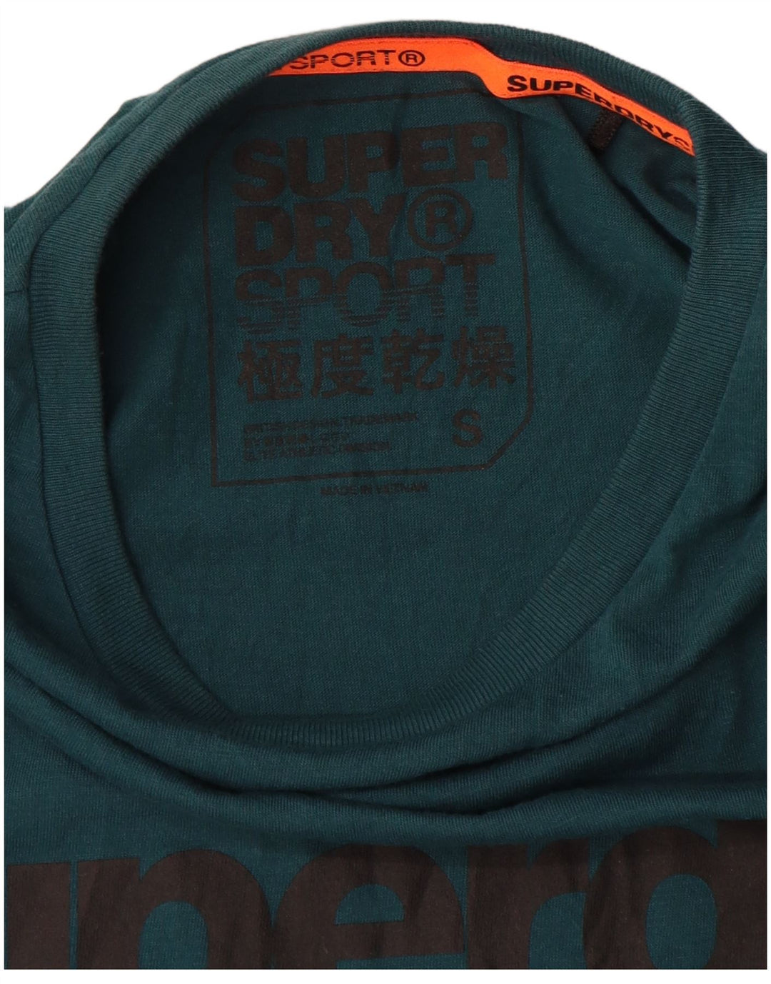Мужская футболка с рисунком Superdry, маленькая зеленая