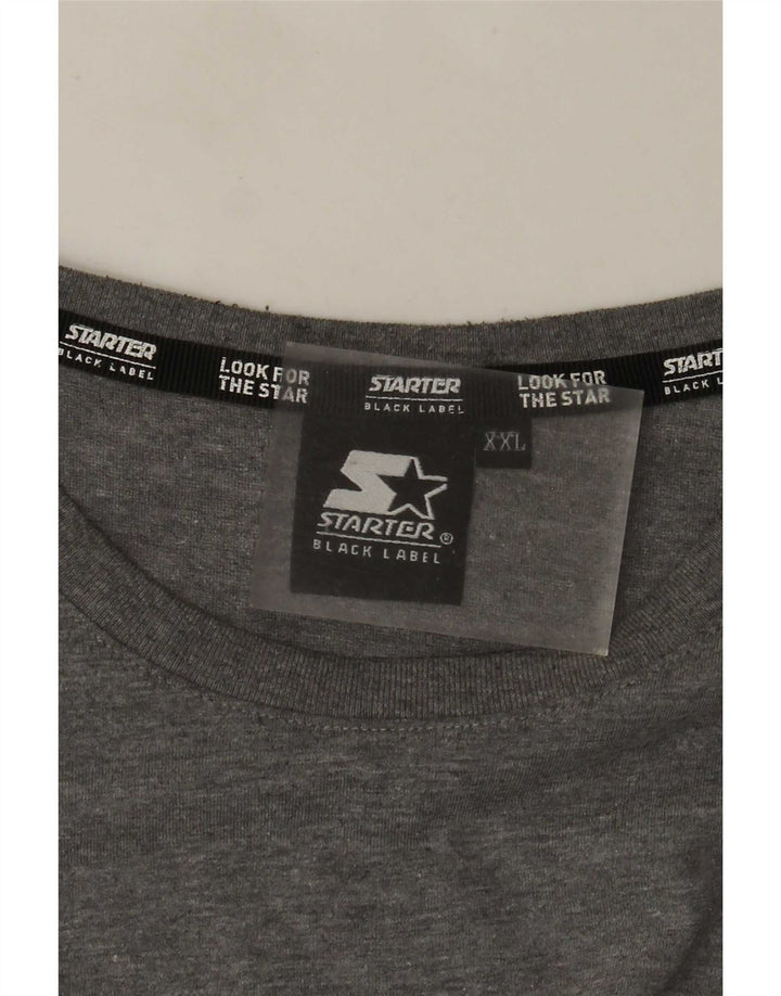Starter Womens Long Sleeve T-Shirt Top UK 21 2XL Grey