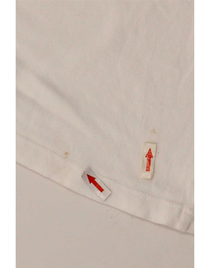 Vans Herre grafisk T-shirt Top Medium White Colourblock Bomuld
