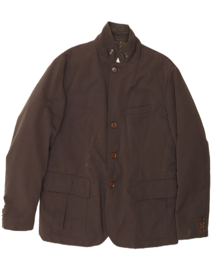 Męska wyściełana kurtka użytkowa Moncler 2XL, brązowy poliester