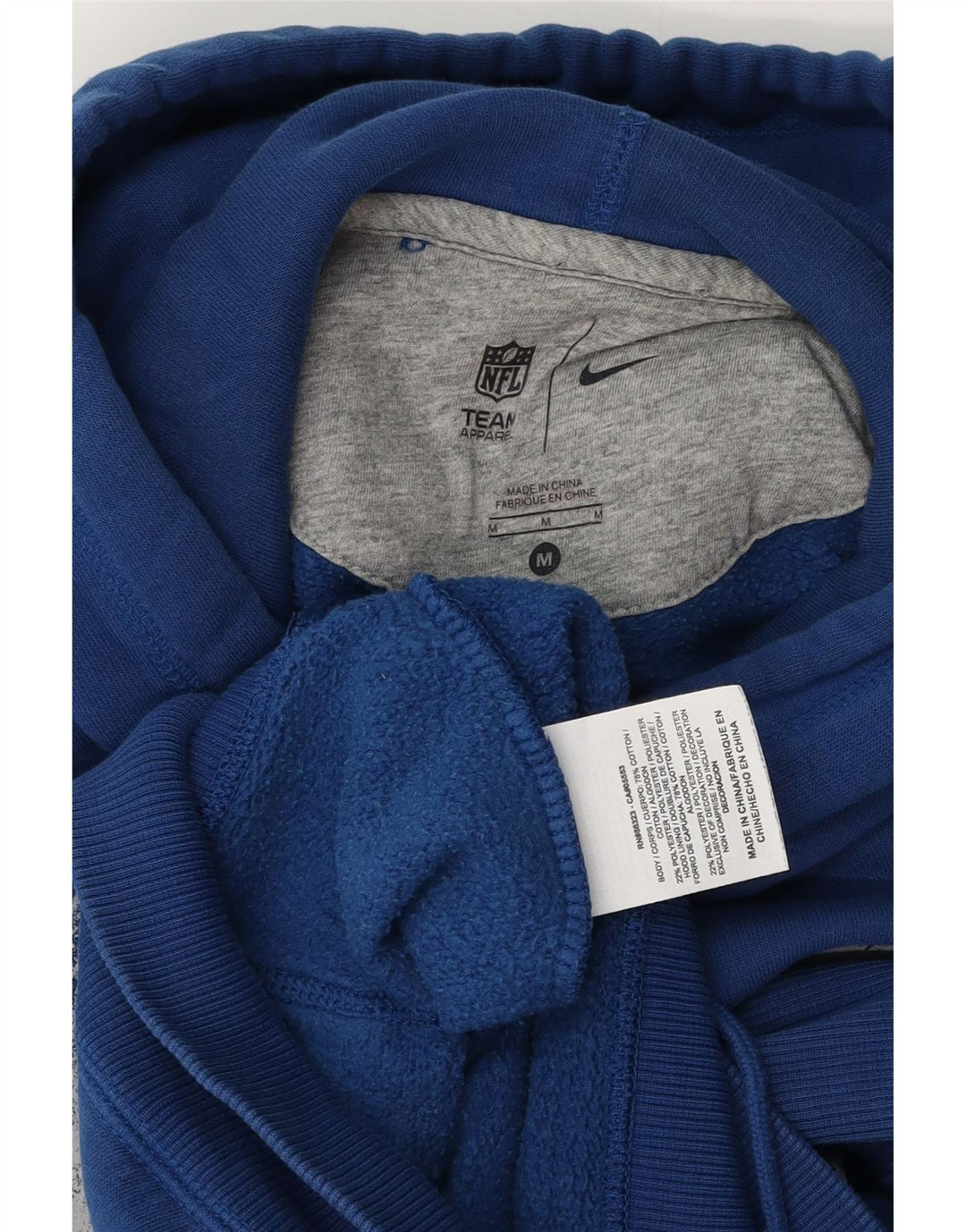 NIKE Grafisk hættetrøje til mænd mellemblå bomuld