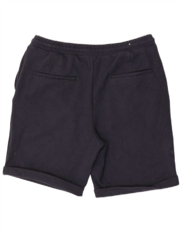 Zara Mens Sport Shorts Large Navy Blue Polyester