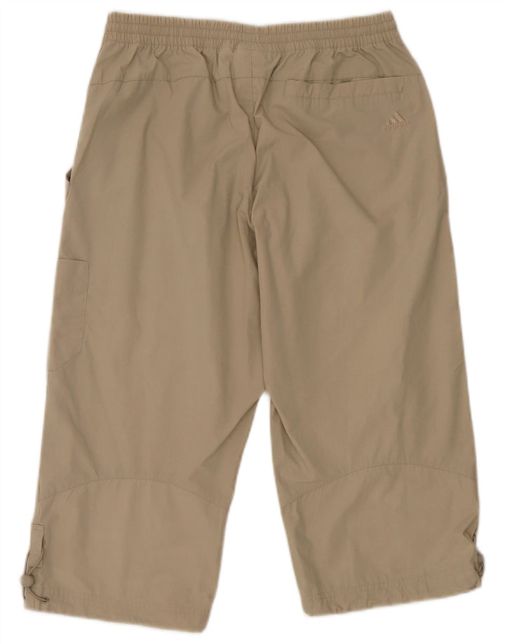 Adidas Pantalon de survêtement Cargo Capri pour homme Petit polyester beige