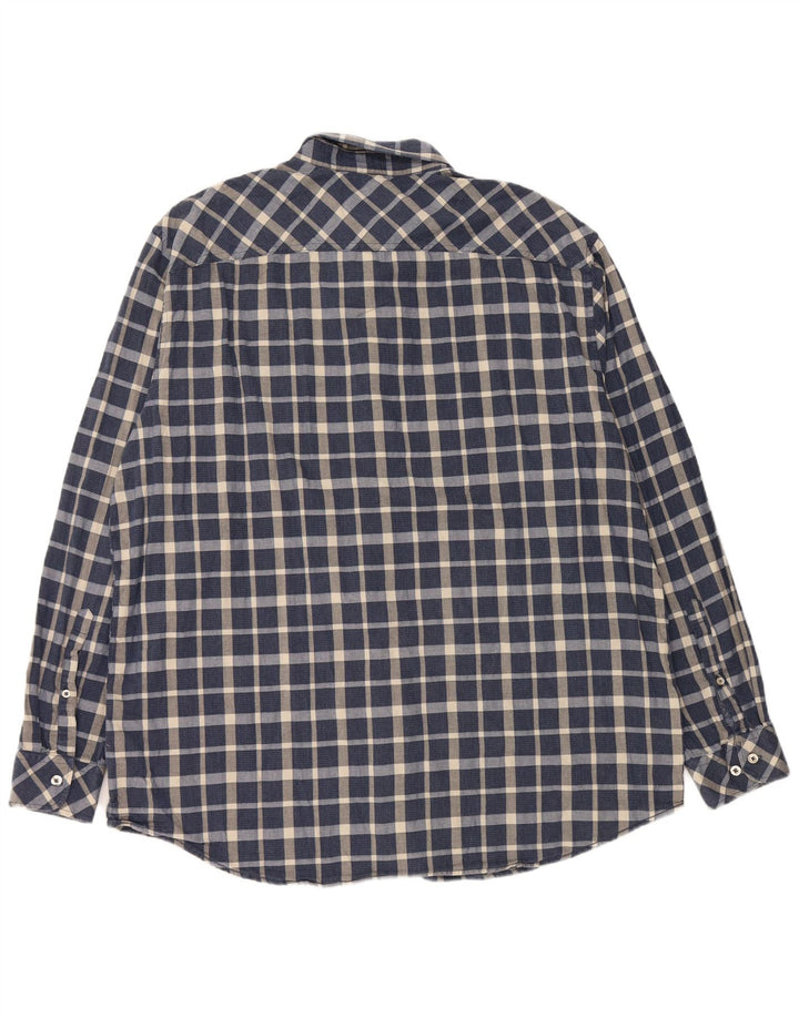 Camicia da uomo JOULES 2XL in cotone a quadri blu navy