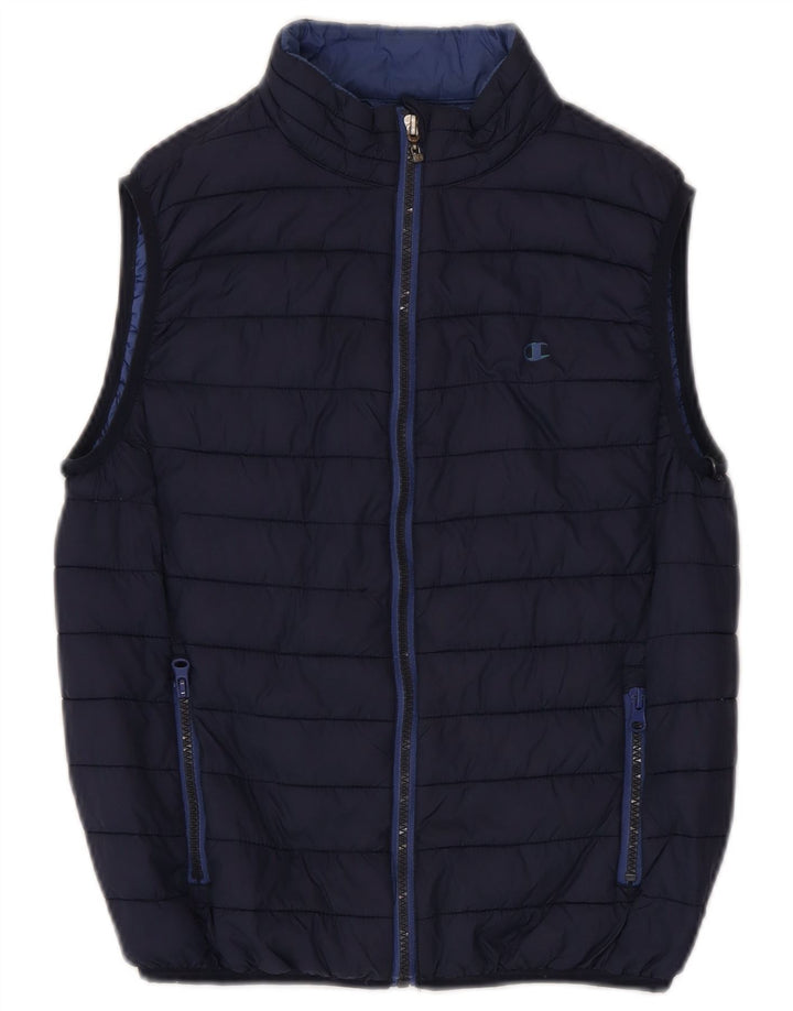 Champion Boys Polstret Gilet 9-10 år Medium Navy Blue Polyamid