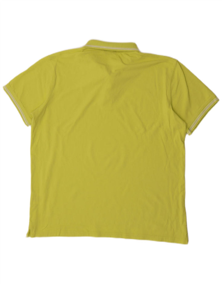 CARRERA Mens Polo Shirt 2XL Yellow Cotton