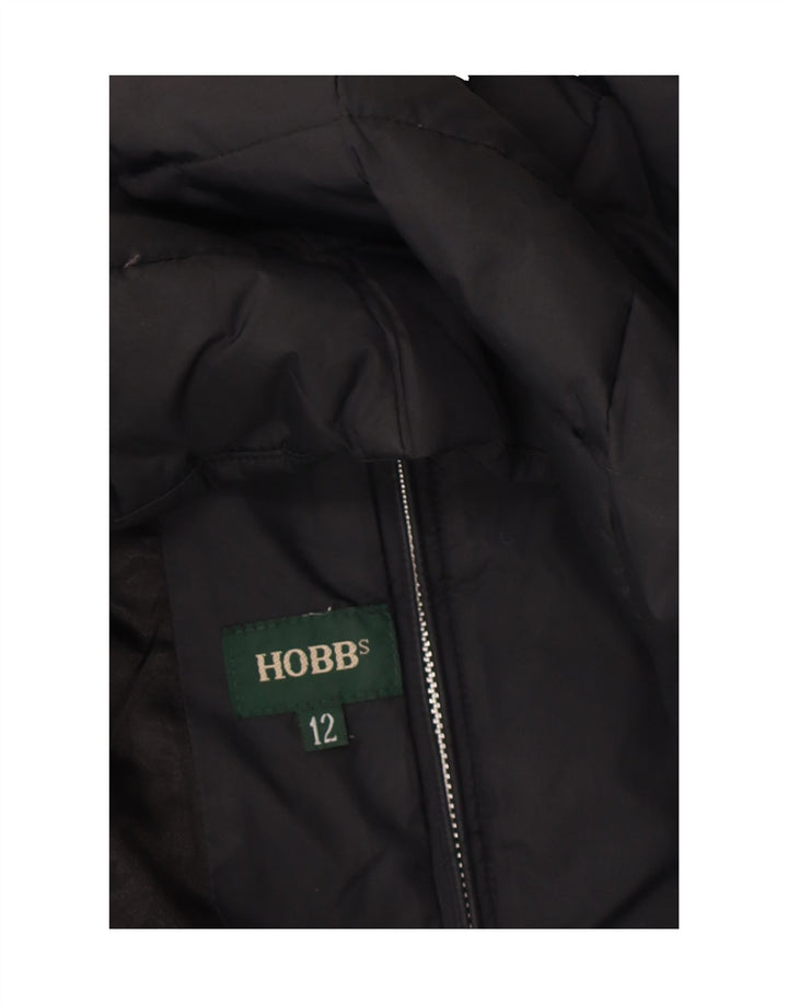 HOBBS Womens Padded Jacket UK 12 Medium Black Nylon Vintage Hobbs and Second-Hand Hobbs from Messina Hembry 