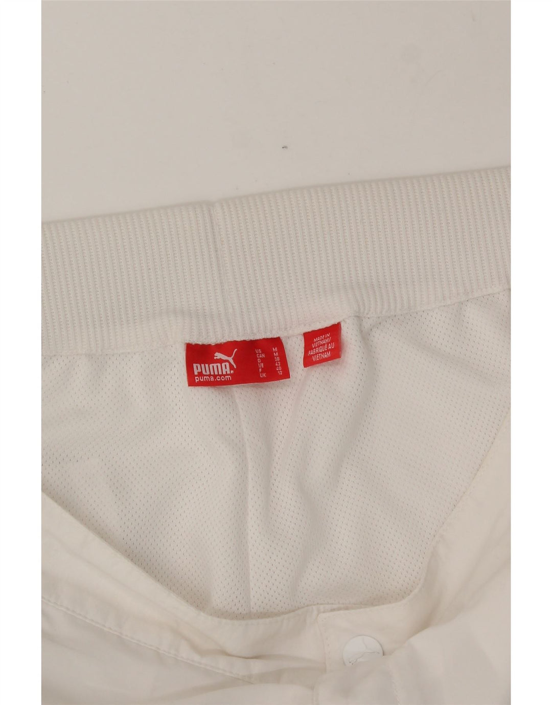 PUMA Womens Tracksuit Trousers UK 12 Medium W32 L32 White Vintage Puma and Second-Hand Puma from Messina Hembry 