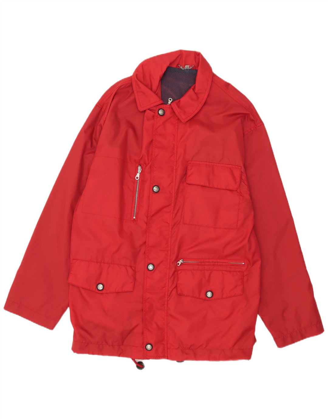 Vintage Mens Utility Jacket UK 40 Large Red Nylon