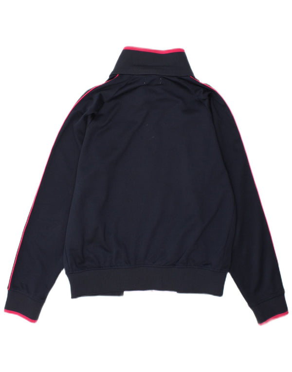 Kappa træningsdragt topjakke til kvinder UK 14 Medium Navy Blue Colourblock