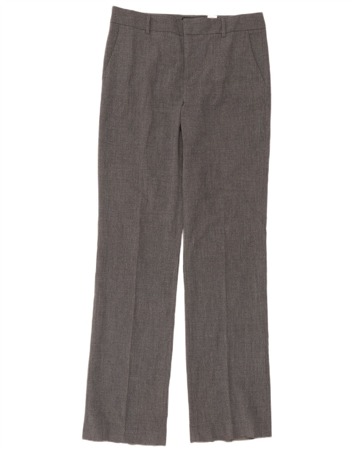 Zara Womens Straight Suit Trousers EU 40 Medium W30 L34 Grey Polyester