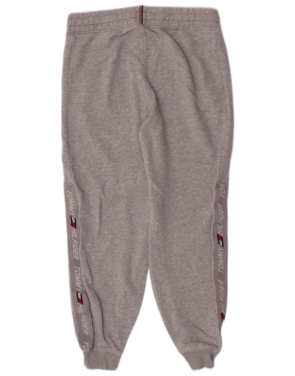 Tommy Hilfiger Mens Graphic Tracksuit Trousers Joggers Small Grey Sports
