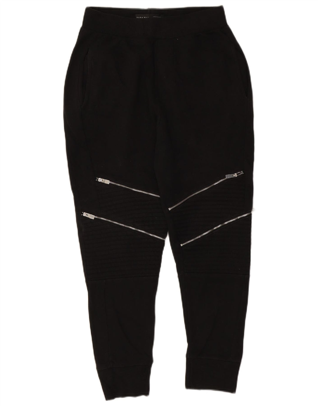 Zara Hombre Pantalón Chándal Joggers Medium Negro Poliéster