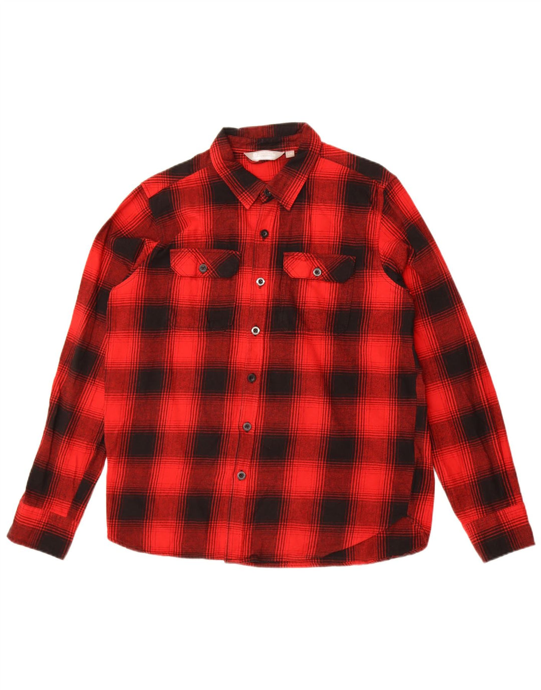 Mountain Warehouse Flanellhemd für Herren, groß, rot kariert, Baumwolle
