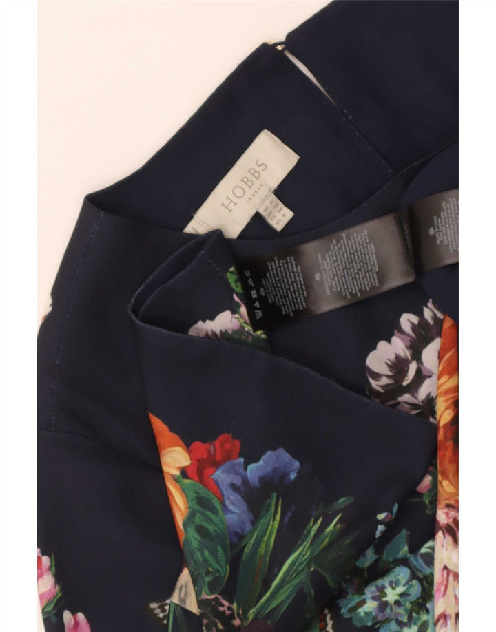 Hobbs Womens 3/4 Sleeve Shift Dress UK 12 Medium Multicoloured Floral