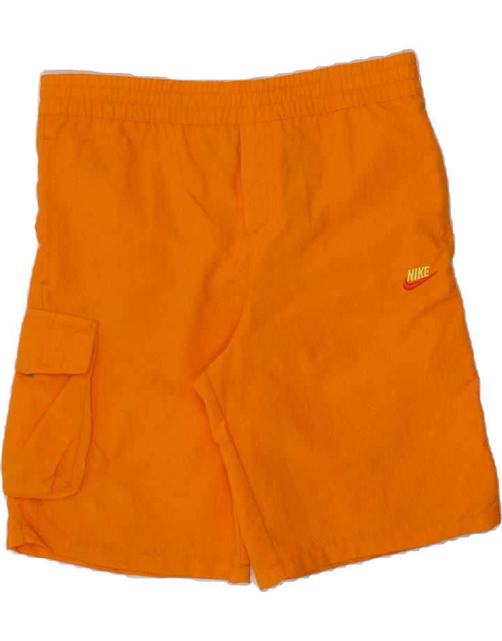 NIKE Boys Sport Shorts 7-8 Years XL Orange Polyester Vintage Nike and Second-Hand Nike from Messina Hembry 