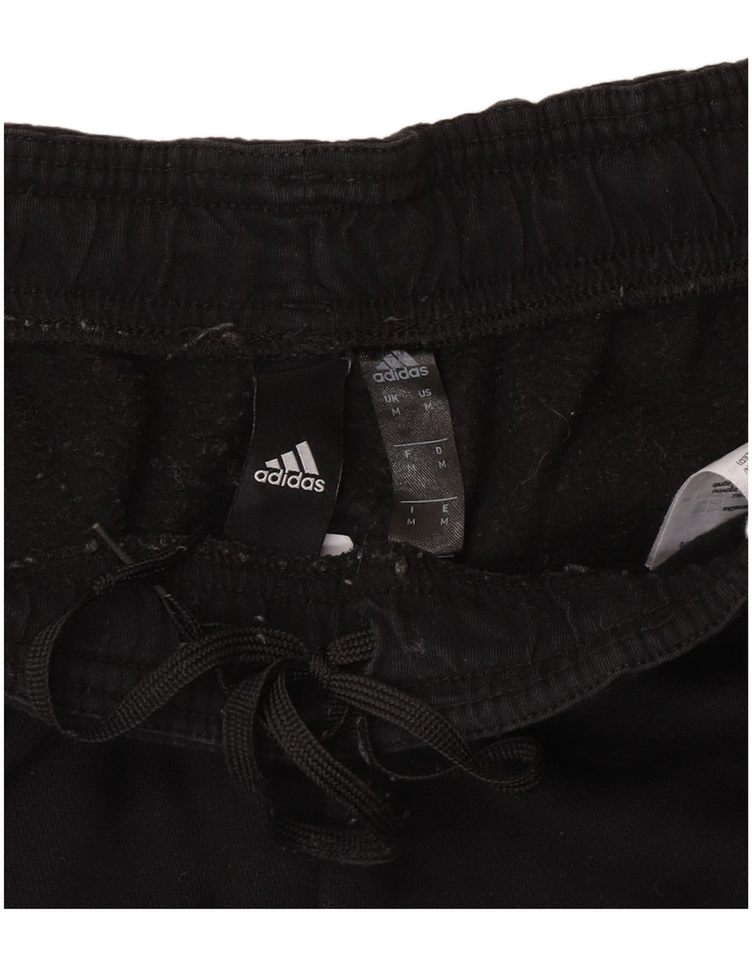 Adidas Mens Tracksuit Trousers Joggers Medium Black Cotton