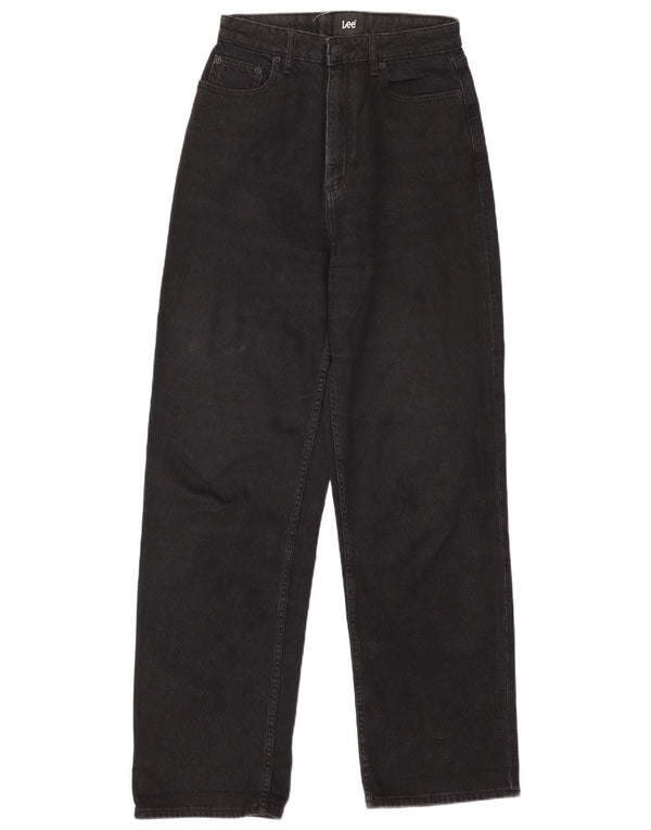 Blugi largi pentru femei cu talie înaltă Lee US 8 Medium W28 L30 Bumbac negru
