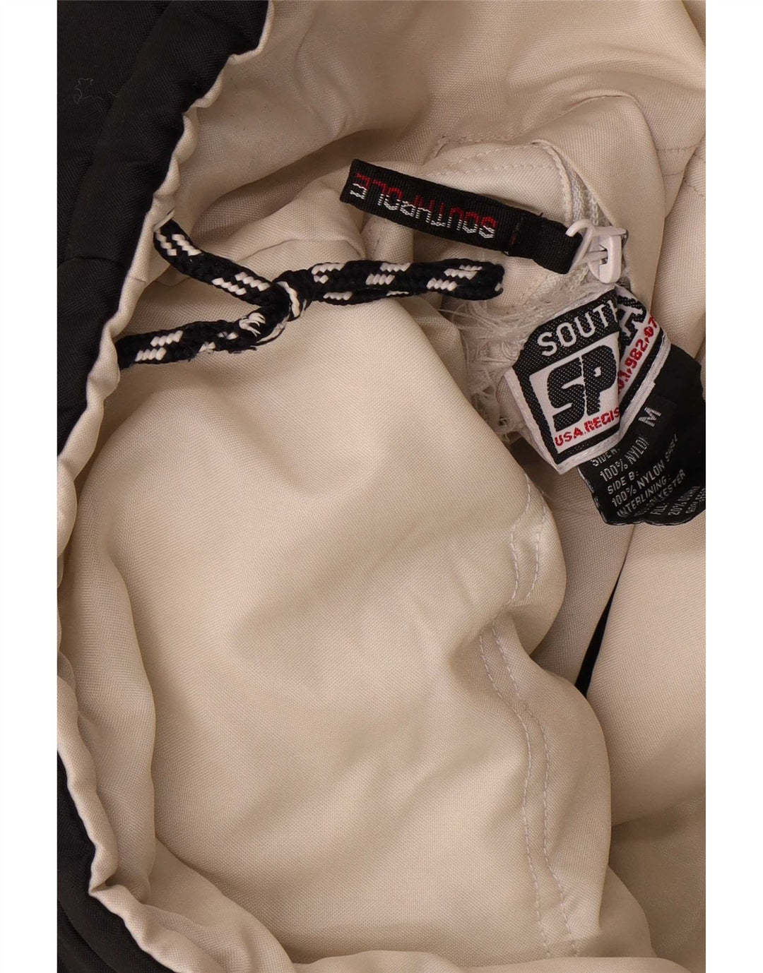 Jachetă reversibilă cu grafică Southpole pentru bărbați UK 38 Medium Black Colorblock