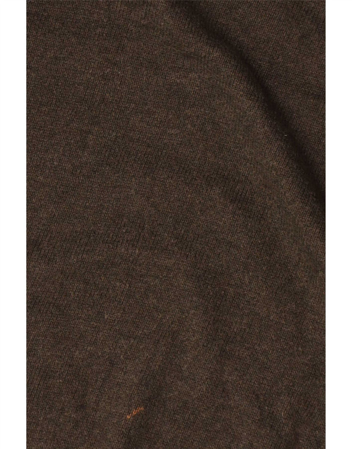 Marks & Spencer Mens Crew Neck Jumper Sweater 3XL Khaki Cotton