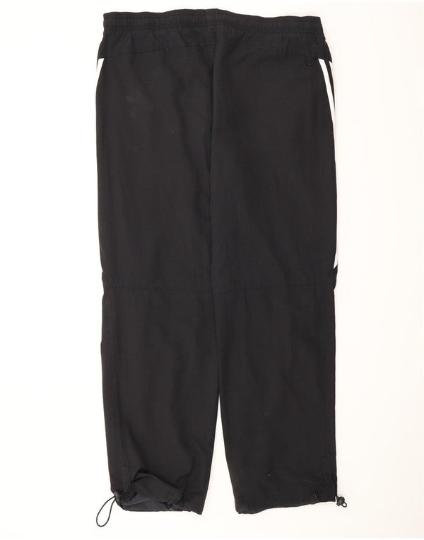 Pantaloni de trening Adidas pentru bărbați, poliester mediu negru