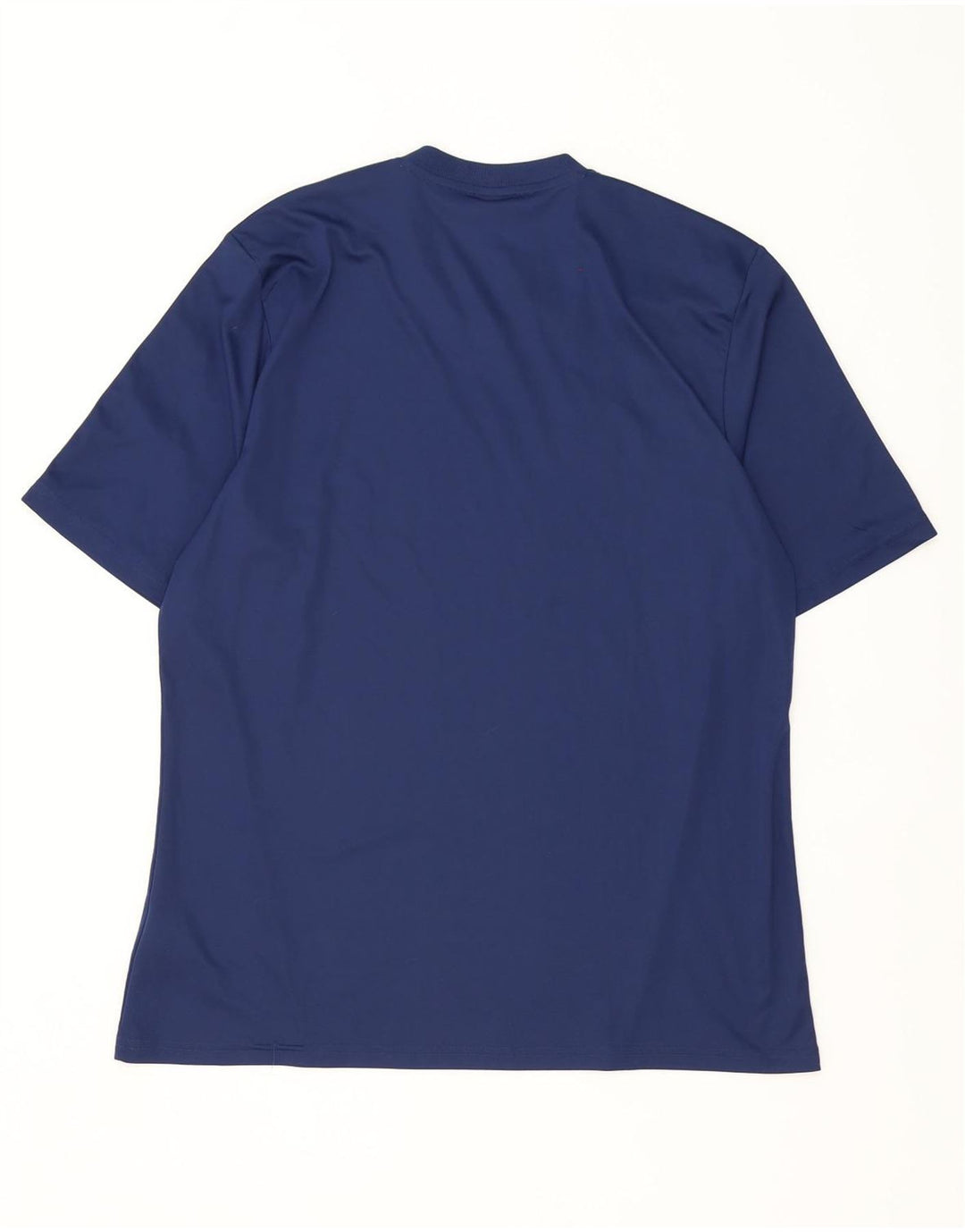 Adidas Mens Climalite T-Shirt Top XL Navy Blue Striped Polyester