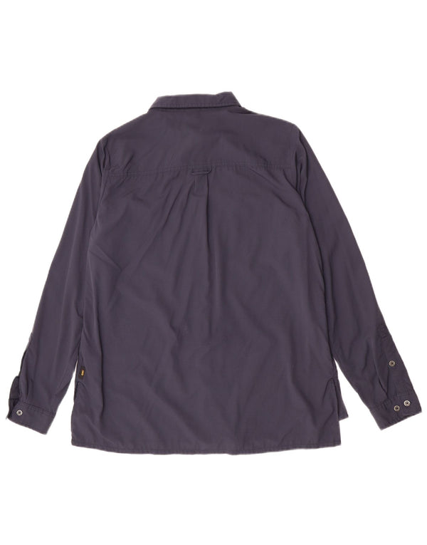Jack Wolfskin Dameskjorte UK 12 Medium Navyblå Polyamid