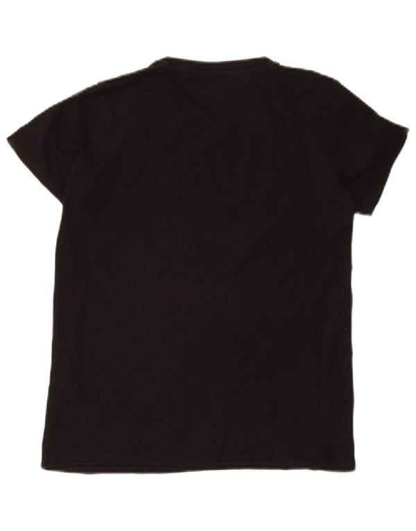 T-shirt grafica da ragazzo Guess 11-12 anni in cotone nero