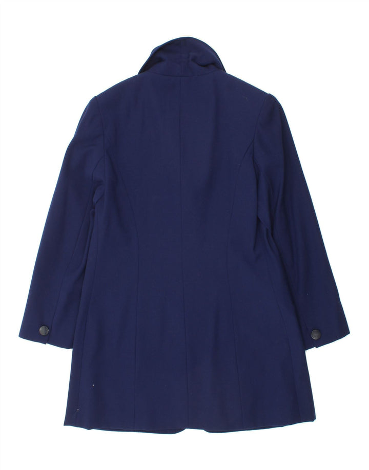 TESSUTO Womens Overcoat UK 12 Medium Blue Vintage Tessuto and Second-Hand Tessuto from Messina Hembry 